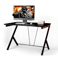 Miniatyrbillede 1 af 5: 116 cm gaming skrivebord med ergonomisk design 116 x 75 x 77 cm sort