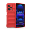 Pikkukuva 1 / 9: Joustava kansi Xiaomi Redmi Note 12 Pro+ Magic Shield Case -kotelolle, punainen