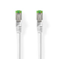 Pikkukuva 2 / 2: Cat 8.1 verkkokaapeli | S/FTP | RJ45 uros | RJ45 uros | 1.00 m | Pyöreä | LSZH | Valkoinen | Label