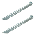 Pikkukuva 2 / 7: Tentpeg 30cm metalli uurrettu 2 kpl polybag