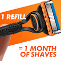 Miniatyrbillede 4 af 7: Barberblade Fusion 4 stk