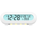 Miniatyrbillede 3 af 8: Clockradio Temp/Fugtighed USB-C/Batteridrift Hvid