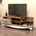 Miniatyrbillede 3 af 4: TV Stand Sultan - Valnød, Hvid
