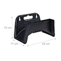 Miniatyrbillede 4 af 8: Slangeholder sort 2-pak