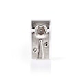 Pikkukuva 2 / 6: IEC (Coax) Liitin | Kulma | Uros | Niklattu | 75 Ohm | Ruuvi | Kaapelin läpitulomitta: 7.0 mm | Metalli / PVC | Valkoinen | 2 kpl | Laatikko