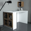 Miniatyrbillede 1 af 5: Study Desk Box - Hvid, Valnød