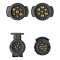 Miniatyrbillede 5 af 7: Stiktester 7-polet 12V sæt med 2 adaptere
