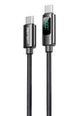 NEXTBATT USB-C till USB-C-kabel 100W, 5A, 1m - Svart