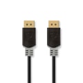 Pikkukuva 1 / 3: DisplayPort kaapeli | DisplayPort uros | DisplayPort uros | 8K@60Hz | Kullattu | 2.00 m | Pyöreä | PVC | Antrasiitti / Harmaa | Laatikko
