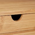 Miniatyrbillede 8 af 9: Bambus sidebord med skuffe