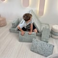 Miniatyrbillede 3 af 4: 2-sæders sovesofa puslespil - blå