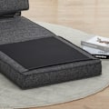Miniatyrbillede 8 af 10: Gulvsofa foldbar lænestol gulvstol 5-trins justerbar foldbar lænestol sovesofa enkelt sofa mørkegrå 61 x 73 x 58 cm |