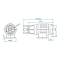 Miniatyrbild 7 av 7: Plugg 13-polig PVC Jaeger typ