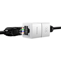 Pikkukuva 5 / 9: Ethernet RJ45 verkkokaapeliliitin, valkoinen SETTI 10 kpl.