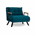 Miniatyrbillede 2 af 7: 1-sædet sovesofa Sando Single - Petrol Green