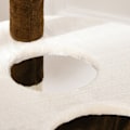 Pikkukuva 9 / 10: Raapimistolppa Xxl Cat Cave & Hammock -Monitasolla Cat Tree -Monitoimikeskuksella, Pehmo, Ruskea, 213X91X122Cm