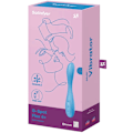Miniatyrbild 5 av 5: Satisfyer - G-Spot Flex 4+ Multi Vibrator App Blå