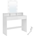 Miniatyrbillede 1 af 7: Makeup vaskebord med justerbar belysning og rigelig opbevaring