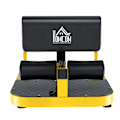 Miniatyrbillede 6 af 10: Sissy Squat Squat Trainer Ben Trainer Mave Balder Trainer 3 I 1 Trainer Justerbar Op Til 120 Kg Stål Gul + Sort 50 X 97 X (44,5-56,5) Cm
