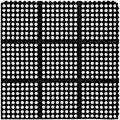 Pikkukuva 5 / 5: Harjattu liukumaton kumimatto 92 x 92 x 1 cm