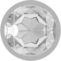 Miniatyrbild 5 av 8: Intense - Aluminiummetall analplugg med silverkristall storlek L