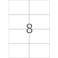 Miniatyrbillede 2 af 2: TopStick 8716 - udskrivning af etiketter, 8-delt, 105 x 74 mm