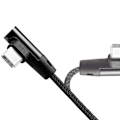 Pikkukuva 5 / 6: Kulma USB-C-kaapeli USB 2.0 Max 3A 1m