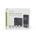 Miniatyrbillede 9 af 9: Trådløst dørklokkesæt | Strømforsyning | 100 - 240 V AC 50/60 Hz | 1x 23A 12V | Volumen: 110 dB | Signalrækkevidde: 150 m | IP55 | Justerbar lydstyrke