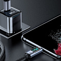Miniatyrbillede 3 af 9: USB-C kabel med LED display 100W 1,2m sort
