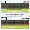 Miniatyrbild 5 av 10: Pickleball Net Portable Set 6,7 m Pickleball System med nät, Court Marking Set, bollsamlare, fyra bollar och bärväska för utomhusbruk, uppfart