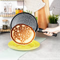 Miniatyrbillede 6 af 11: Pandekagepande granit BLACK LINE 26 cm