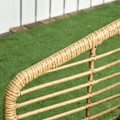 Miniatyrbillede 9 af 10: 4-Delt Havemøbelsæt, Siddesæt I Rattan Med Hynder, Siddegruppe Med 3 Lænestole, 1 Sofabord, Altanmøbler I Boho-Stil Til 4 Personer, Sand + Mørkegrå