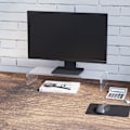 Miniatyrbillede 3 af 10: Ergonomic Monitor Stand Acryl Screen Stander Til Bærbar, Computer, Notebook, Gennemsigtig, 53X19X9Cm