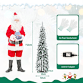 Miniatyrbillede 3 af 5: 150 cm højt kunstigt juletræ med 334 PVC-grenspidser 150 LED-lys