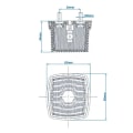 Miniatyrbillede 7 af 7: Sidemarkeringslygte rav 66x62mm