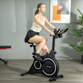 Miniatyrbillede 3 af 10: Liggende ergometer til hjemmemotionscykel med magnetisk modstand, LCD-skærm, siddende ergometer med justerbart sæde og håndtag, tabletholder, flaskeho