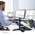 Pikkukuva 2 / 9: Monitorin Pöytäteline | 2 Näyttö(t) | 15 - 32 " | 75x75 / 100x100 | Täysin Säädettävä