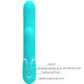 Miniatyrbillede 9 af 11: Pretty Love - Perlita Multifunktion 3 I 1 G-Spot Vibrator Aqua Green