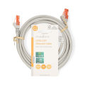 Miniatyrbillede 3 af 3: Kat 6 kabel | RJ45 Han | RJ45 Han | U/UTP | 2.00 m | Runde | PVC | Grå | Label