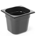 Miniatyrbillede 1 af 3: Sort polycarbonat beholder GN 1/6 højde 65 mm - Hendi 862735
