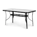 Miniatyrbillede 4 af 6: Glashavebord Wave 140x80cm terrasse altanbord MultiGarden
