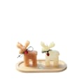 Miniatyrbillede 2 af 2: stearinlyssæt (3 stk) julelyssæt7