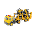 Miniatyrbillede 2 af 5: Junior Wheels Friction Trailer W. 4 Vehicles 1:12