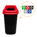 Miniatyrbild 1 av 2: Plafor - Sort Bin 45L - Återvinning - Röd