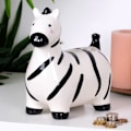 Miniatyrbillede 2 af 6: Keramisk sparegris zebra