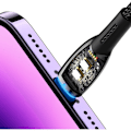 Pikkukuva 7 / 9: Glimmer-sarjan USB-A-kaapeli Iphone Lightning 480Mb-s 2.4A 2m musta
