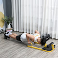 Miniatyrbillede 5 af 10: Sissy Squat Squat Trainer Ben Trainer Mave Balder Trainer 3 I 1 Trainer Justerbar Op Til 120 Kg Stål Gul + Sort 50 X 97 X (44,5-56,5) Cm
