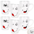Miniatyrbillede 7 af 7: Keramikkrus smiley 350 ml 6 stk.