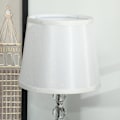 Pikkukuva 9 / 10: Pöytävalaisin LED-pöytävalaisin USB ladattava, kristalli yöpöytälamppu, lampun kanta E27, olohuoneeseen, makuuhuoneeseen, lasi, hopea 23 x 23 x 45 cm