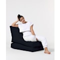 Miniatyrbillede 7 af 9: Garden Bean Bag Siesta Sovesofa Puf - Sort